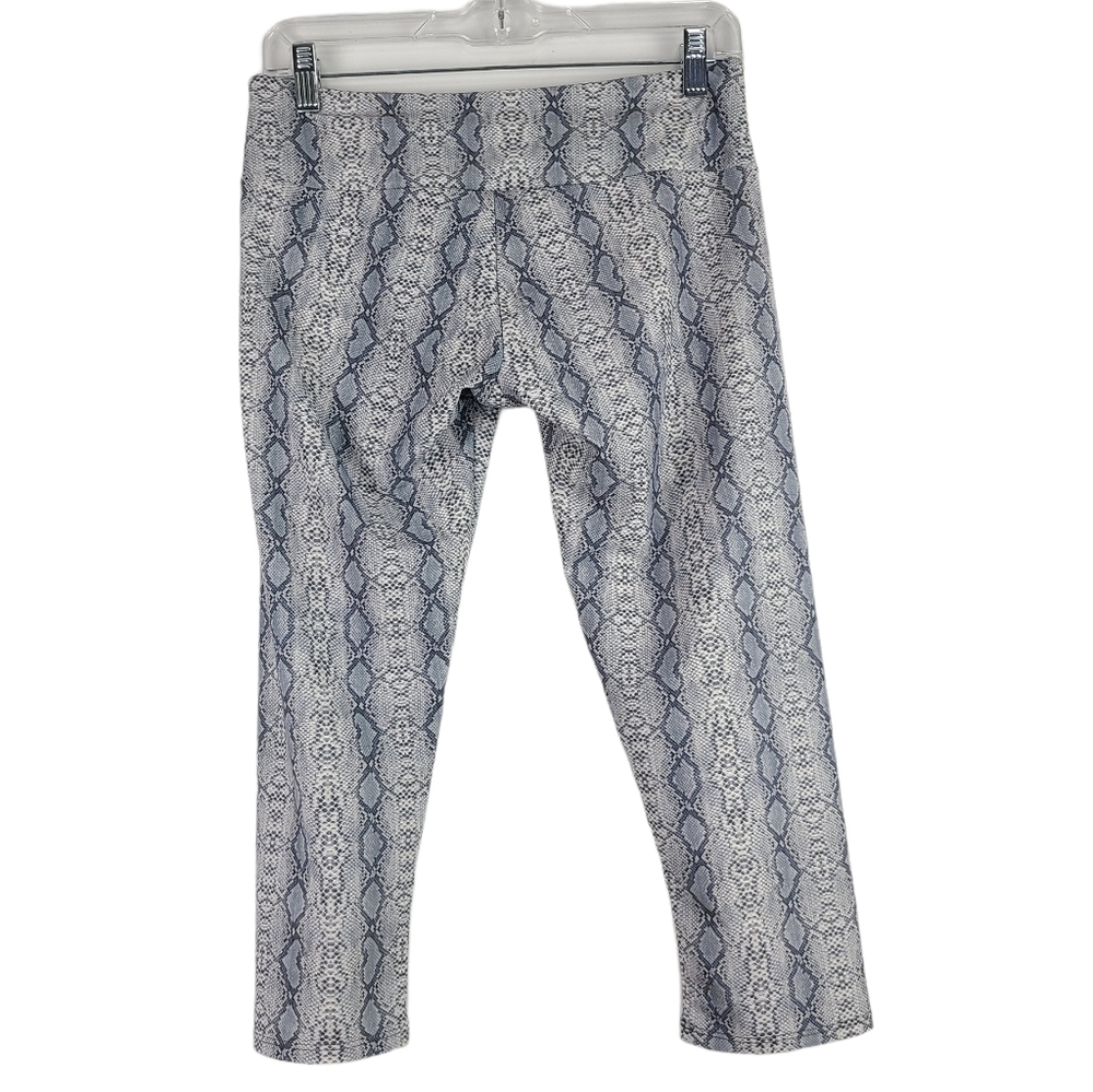 Onzie Gray Snake Skin Print Long Yoga Leggings M/L